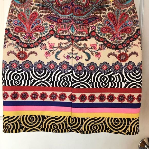 NWOT Bebe Paisley Deja Vu Dress - Picture 8 of 15